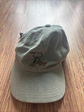 Peanuts Denim Snoopy Skateboard Baseball Cap